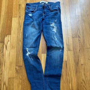 Abercrombie & Fitch Destroyed Skinny Jeans Size 0R